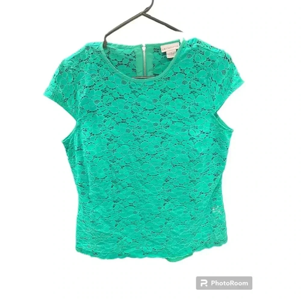 Liz Claiborne Women’s Lace Blouse With Cami Size Small